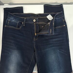 KanCan Blue Skinny Jeans with Subtle Fading